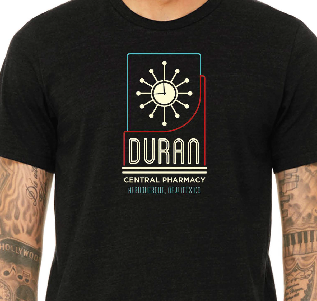 Duran's Clock Tower TShirt Duran Central Pharmacy